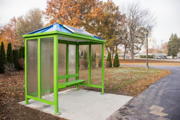New Erie County Community College of PA bus stop near west campus